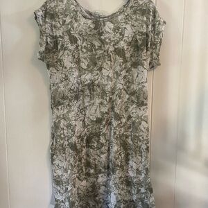 Merrell Gray and Green Patterned Fabric